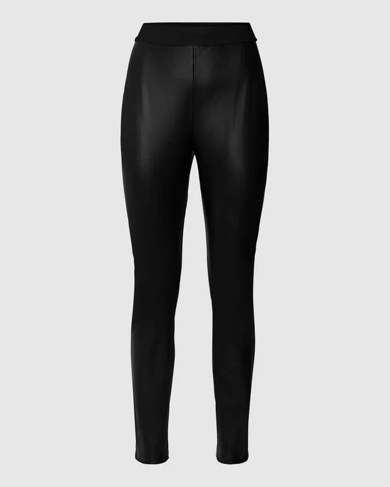 HUGO BOSS Leggings in Leder-Optik Black