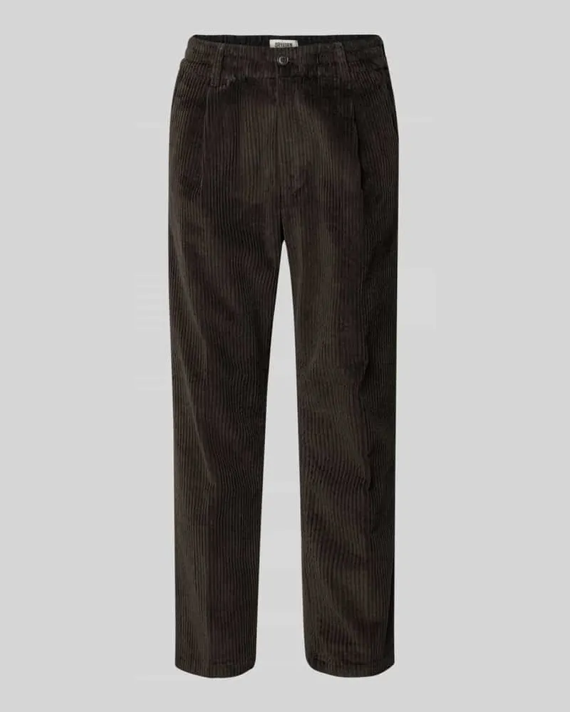 Drykorn Regular Fit Cordhose mit Gesäßtaschen Modell 'CHASY Dunkelbraun