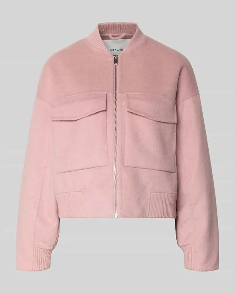 OPUS Jacke mit gerippten Abschlüssen Modell 'Hiso Rosa