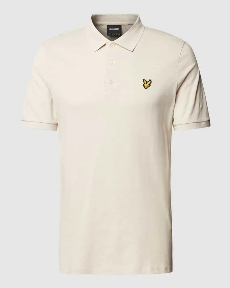 Lyle & Scott Poloshirt mit Logo-Stitching Sand