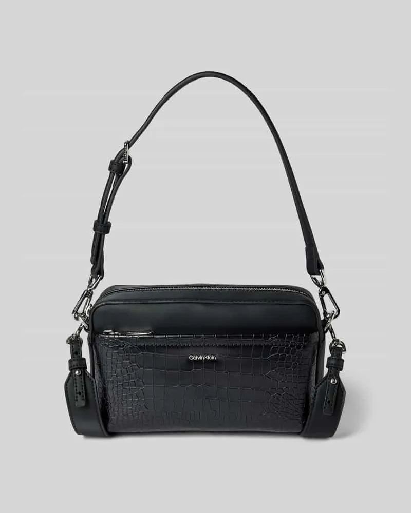 Calvin Klein Camera Bag mit Strukturmuster Modell 'CK MUST Black
