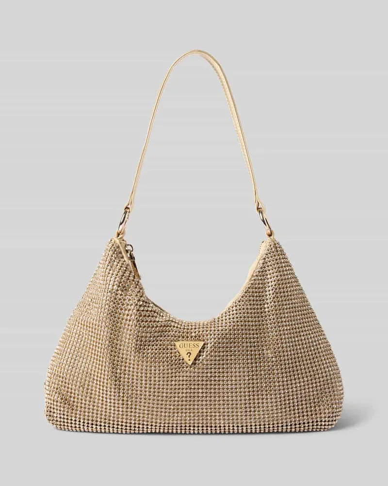 Guess Handtasche mit Ziersteinbesatz Gold