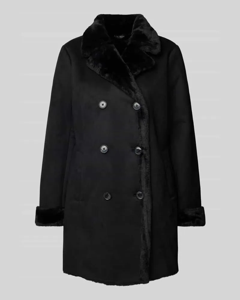 Ralph Lauren Mantel mit Reverskragen Black