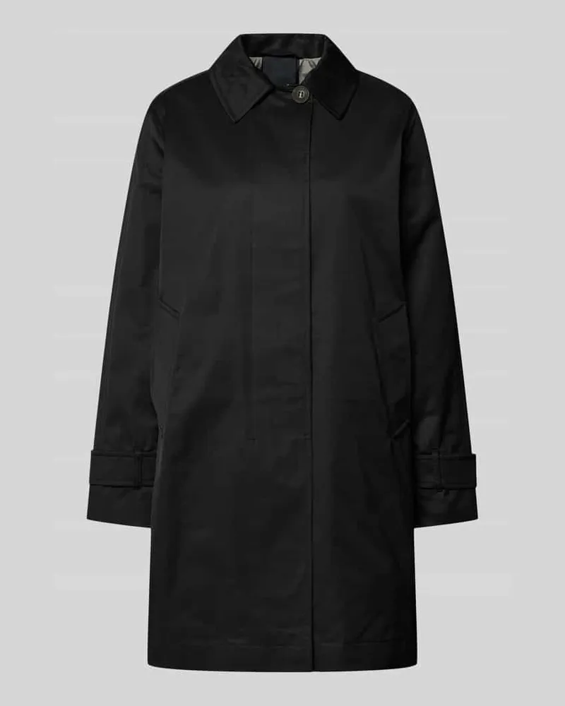 Fuchs Schmitt Mantel mit Leistentaschen Black