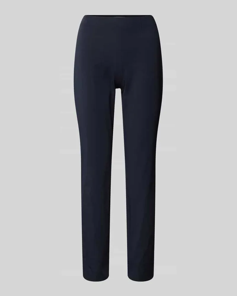 RAFFAELLO ROSSI  Skinny Fit Hose mit breitem Bund Marine
