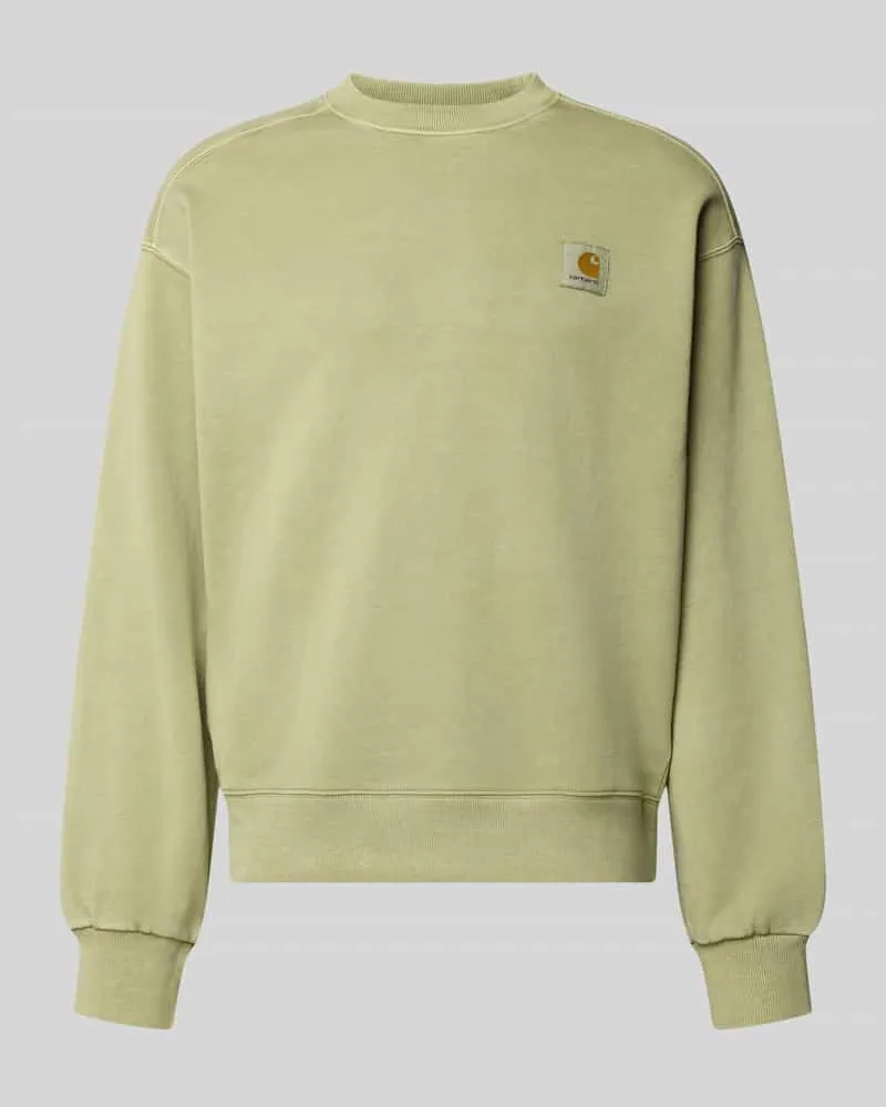 Carhartt WIP Sweatshirt mit Label-Detail Modell 'Nelson Gruen