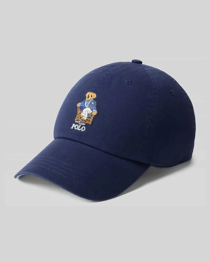 Ralph Lauren Basecap mit Polo Bear Stitching Marine