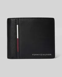 Tommy Hilfiger Portemonnaie aus Nappaleder mit Label-Detail Black