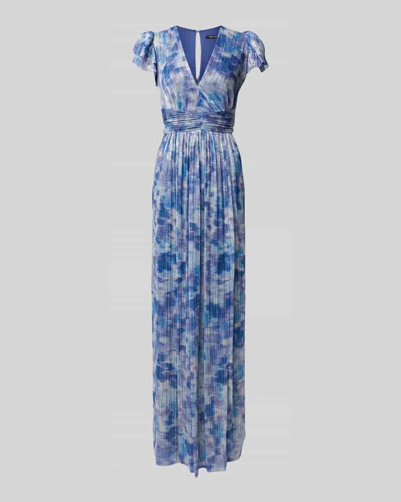 Swing Abendkleid mit V-Ausschnitt Marine