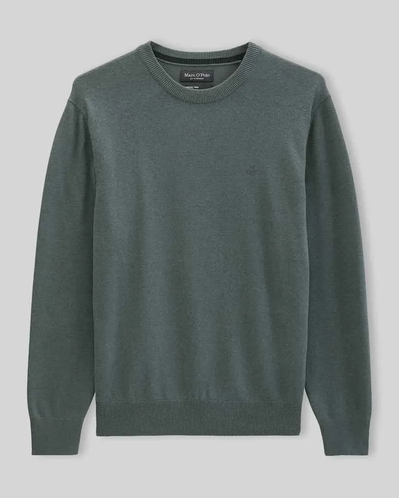 Marc O'Polo Regular Fit Pullover aus Baumwoll-Mix mir Schurwoll-Anteil Schilf