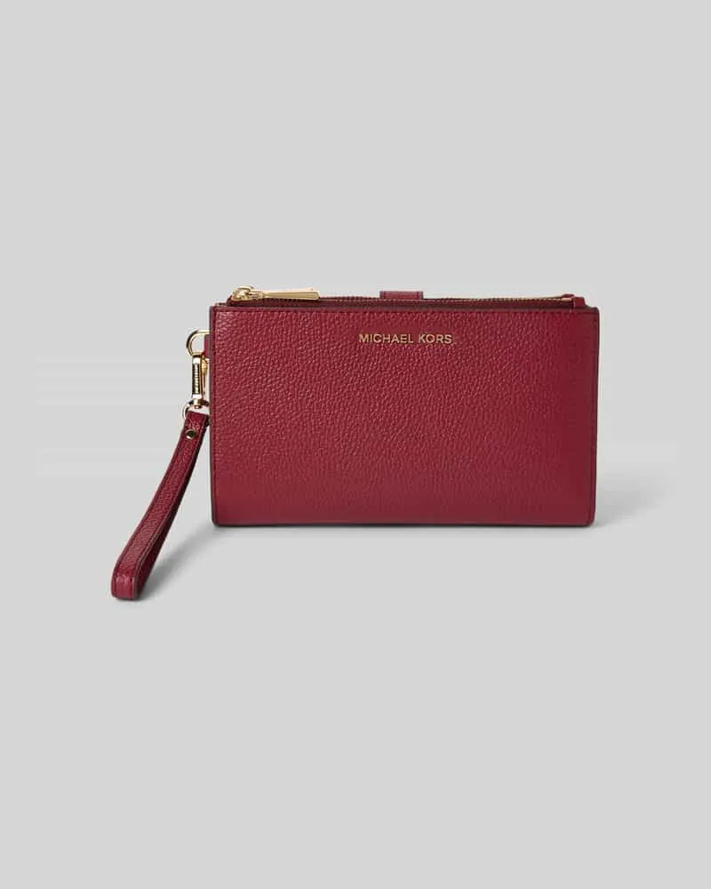 Michael Kors Portemonnaie mit Trageschlaufe Modell 'JET SET Bordeaux