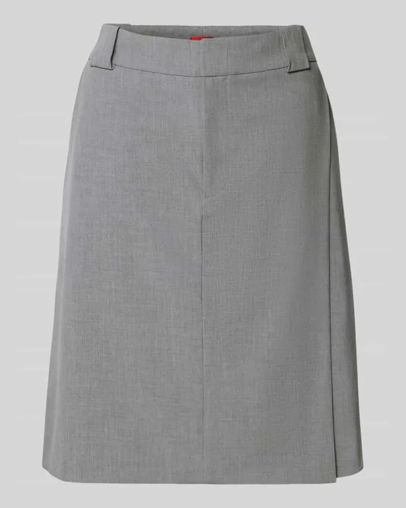 HUGO BOSS Körpernaher Bleistiftrock mit Viskose-Anteil Modell 'RANWI Hellgrau