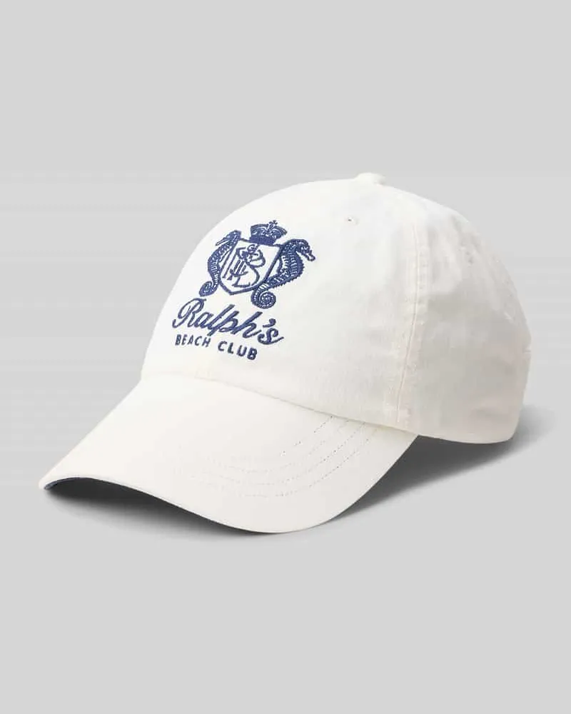 Ralph Lauren Basecap mit Label Stitching Weiss