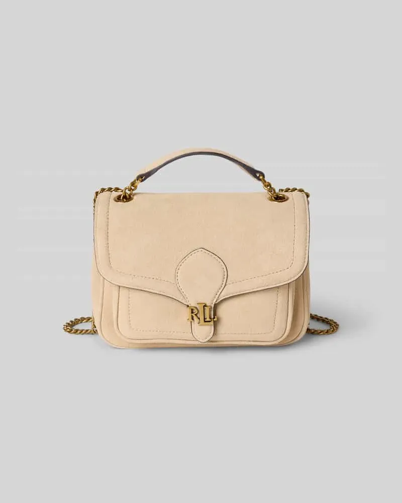 Ralph Lauren Handtasche aus Rindsleder mit Label-Applikation Modell 'BRADLEY Sand