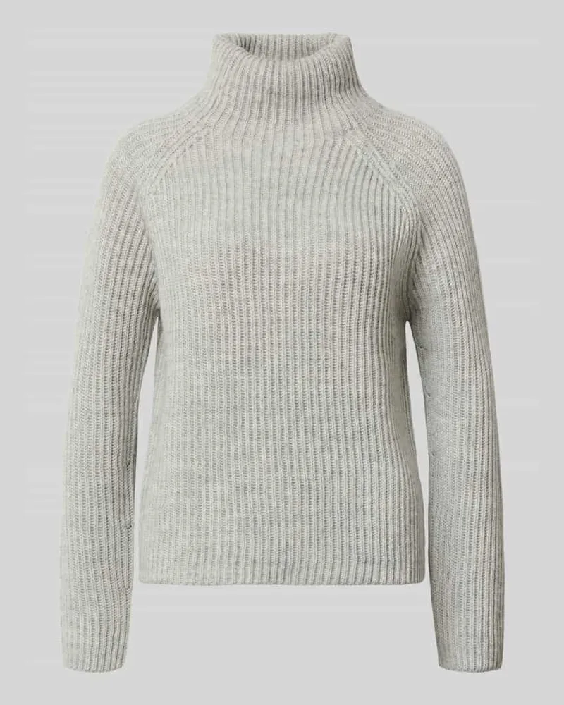 Drykorn Strickpullover mit Stehkragen Modell 'ARWEN Hellgrau