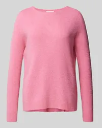 Rich&Royal Strickpullover mit gerippten Abschlüssen Rosa