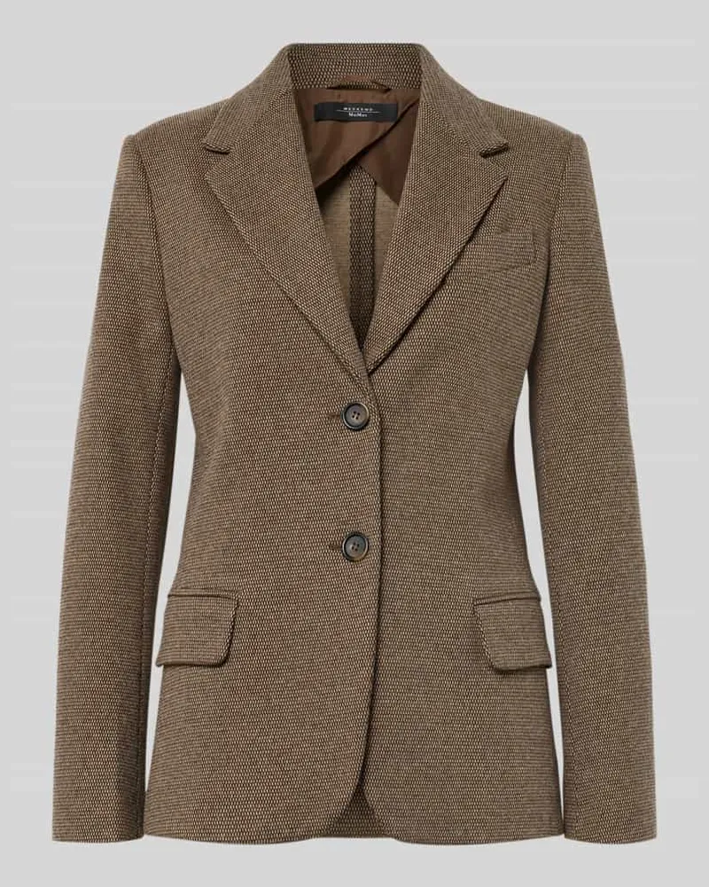 Max Mara Regular Fit Blazer mit Woll-Anteil Modell 'DILLY Hellbraun