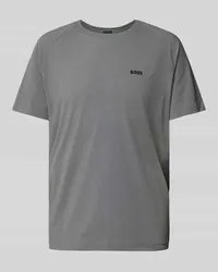 HUGO BOSS T-Shirt mit Label-Print Anthrazit