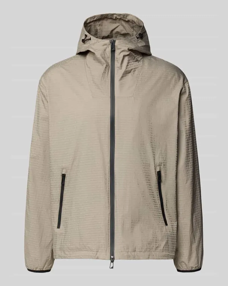 Emporio Armani Jacke mit Zweiwege-Reißverschluss Hellgrau