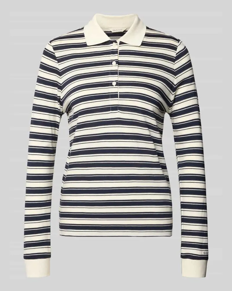 Gant Regular Fit Poloshirt mit Streifenmuster Offwhite