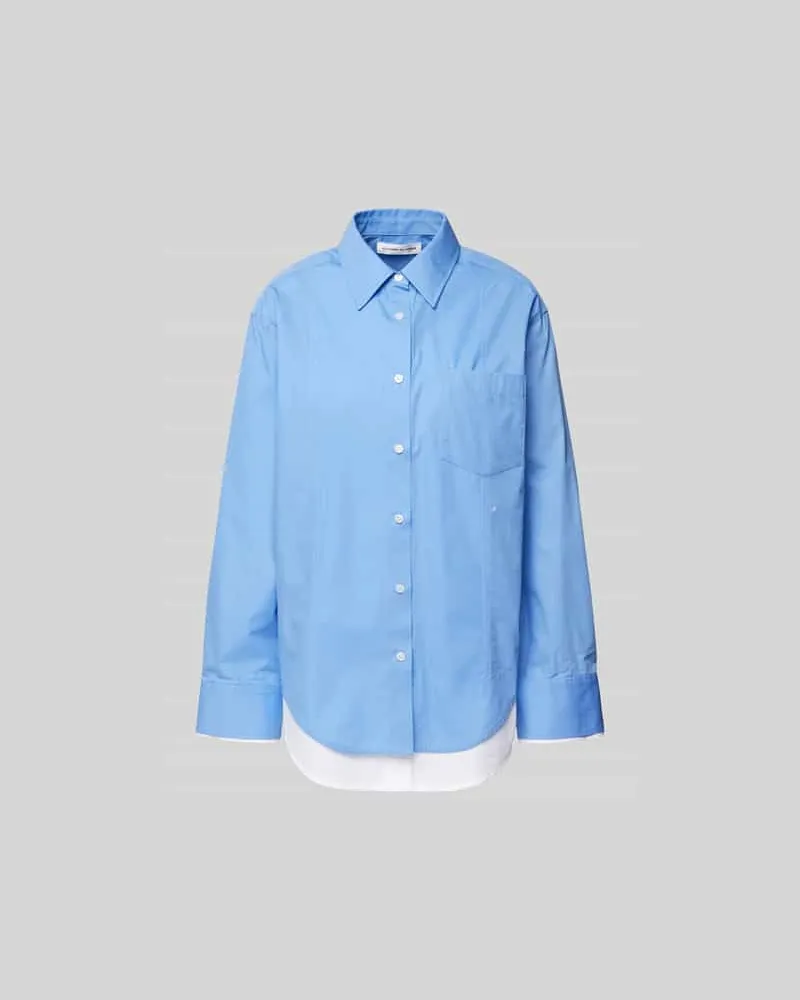 Victoria Beckham Hemdbluse mit Knopfleiste Sky