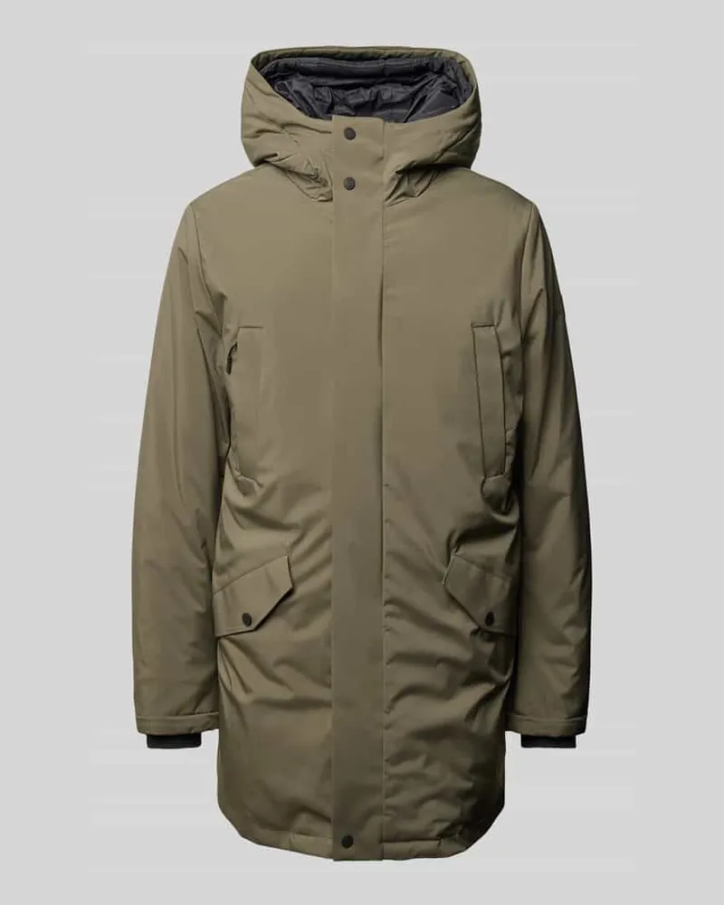 People of Shibuya Jacke mit Kapuze Modell 'AKENJI Oliv