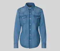 Regular Fit Jeanshemd mit Pattentaschen