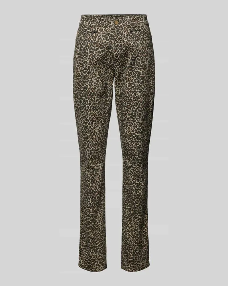 MAC Jeans Straight Leg Jeans im 5-Pocket-Design Modell 'Dream Beige