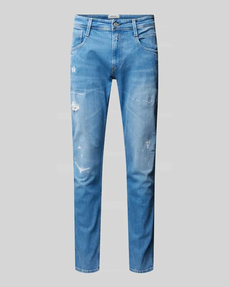 Replay Slim Fit Jeans ANBASS Jeansblau