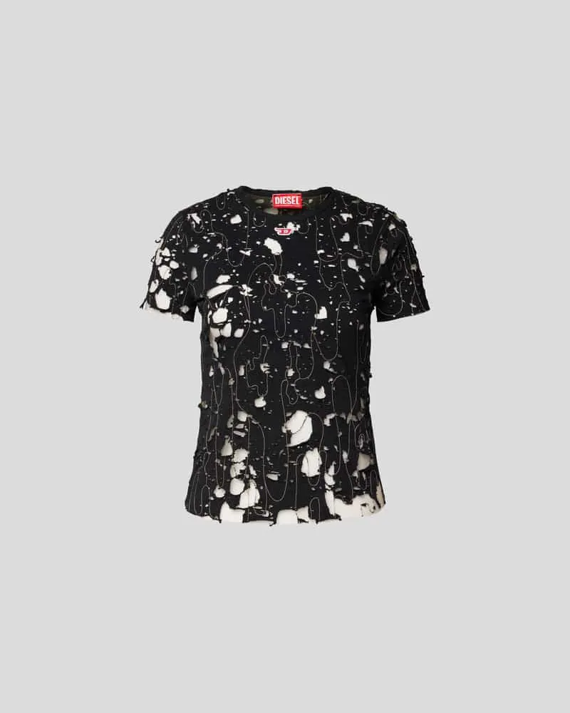 Diesel T-Shirt mit Label-Detail Black