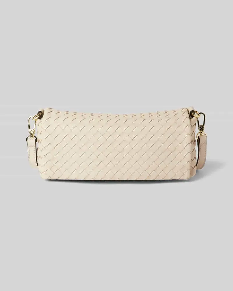 Abro Lederhandtasche in Flecht-Optik Modell 'MILA Ecru