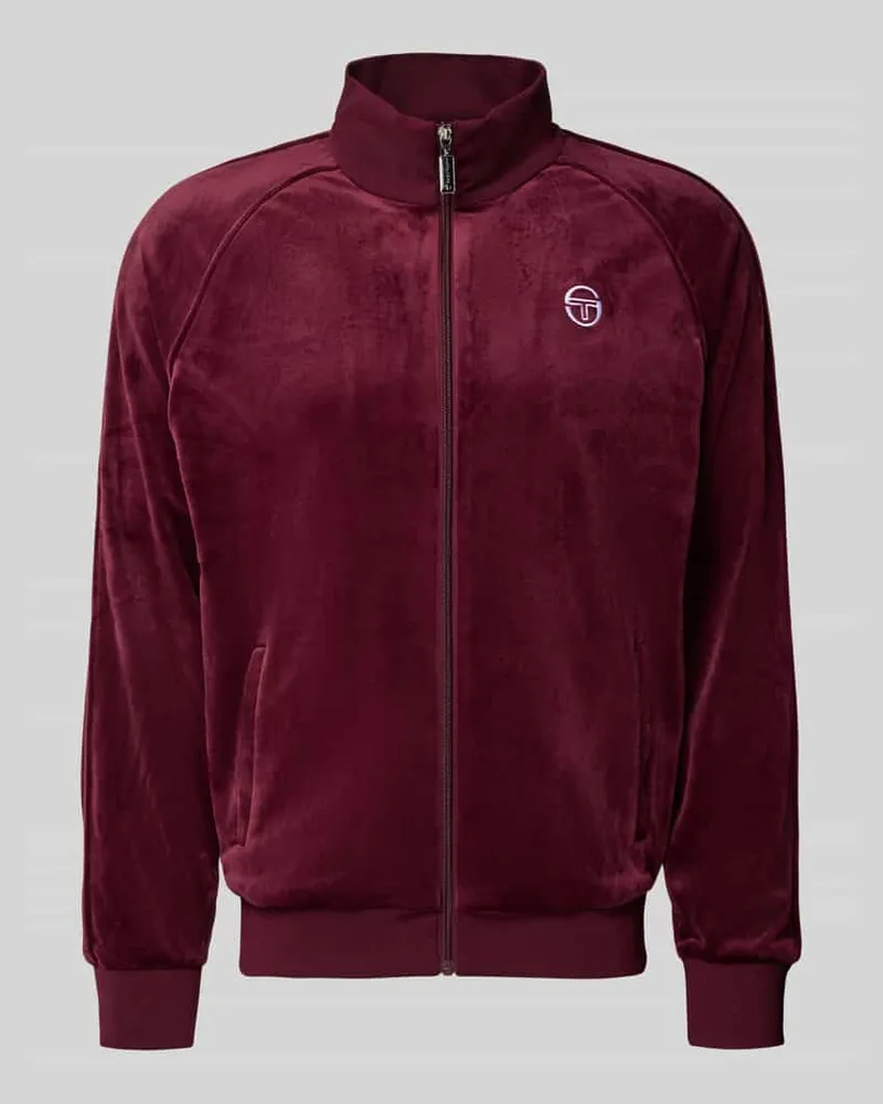 Sergio Tacchini Sweatjacke mit Stehkragen Modell 'SERGIO Violett