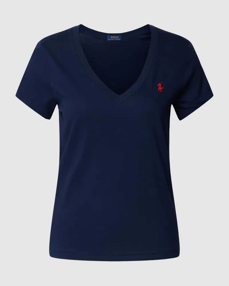Ralph Lauren T-Shirt mit Label-Stitching Blau