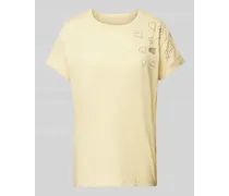 T-Shirt mit Strasssteinbesatz Modell 'ANYA