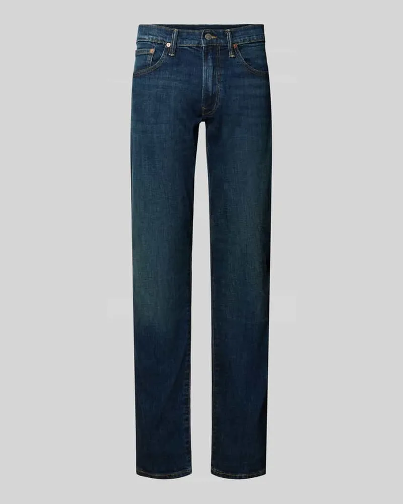 Ralph Lauren Slim Fit Jeans mit Used Waschung Black