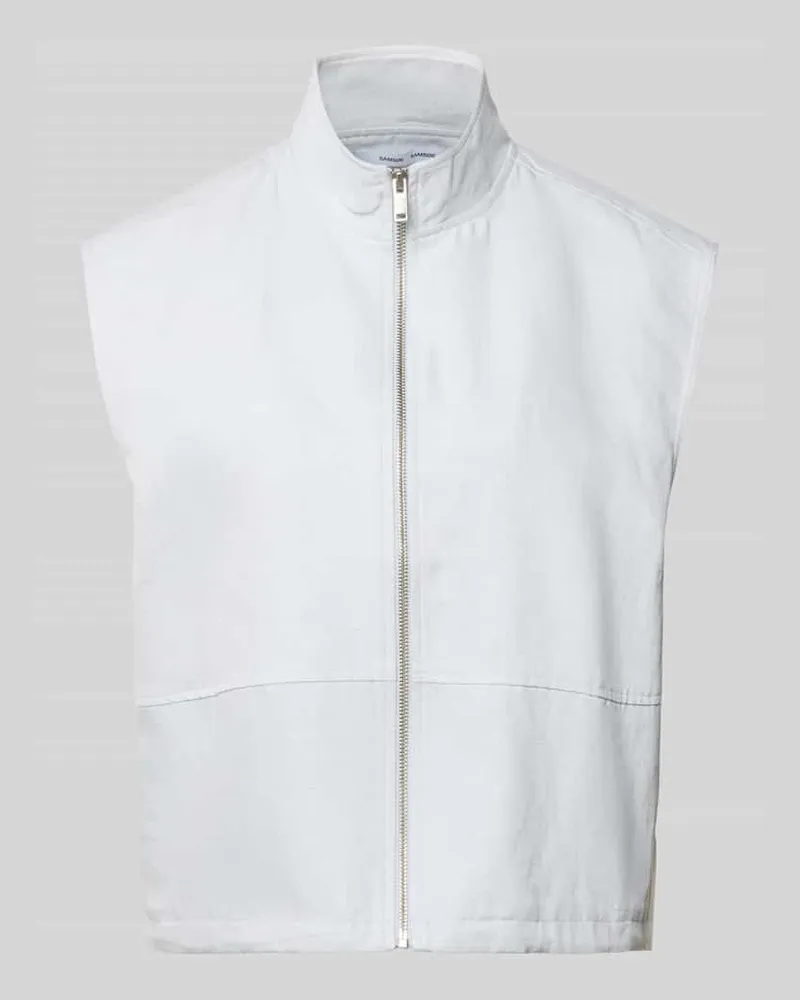 Samsøe & Samsøe Relaxed Fit Weset mit Stehkragen Modell 'KAILA Hellgrau