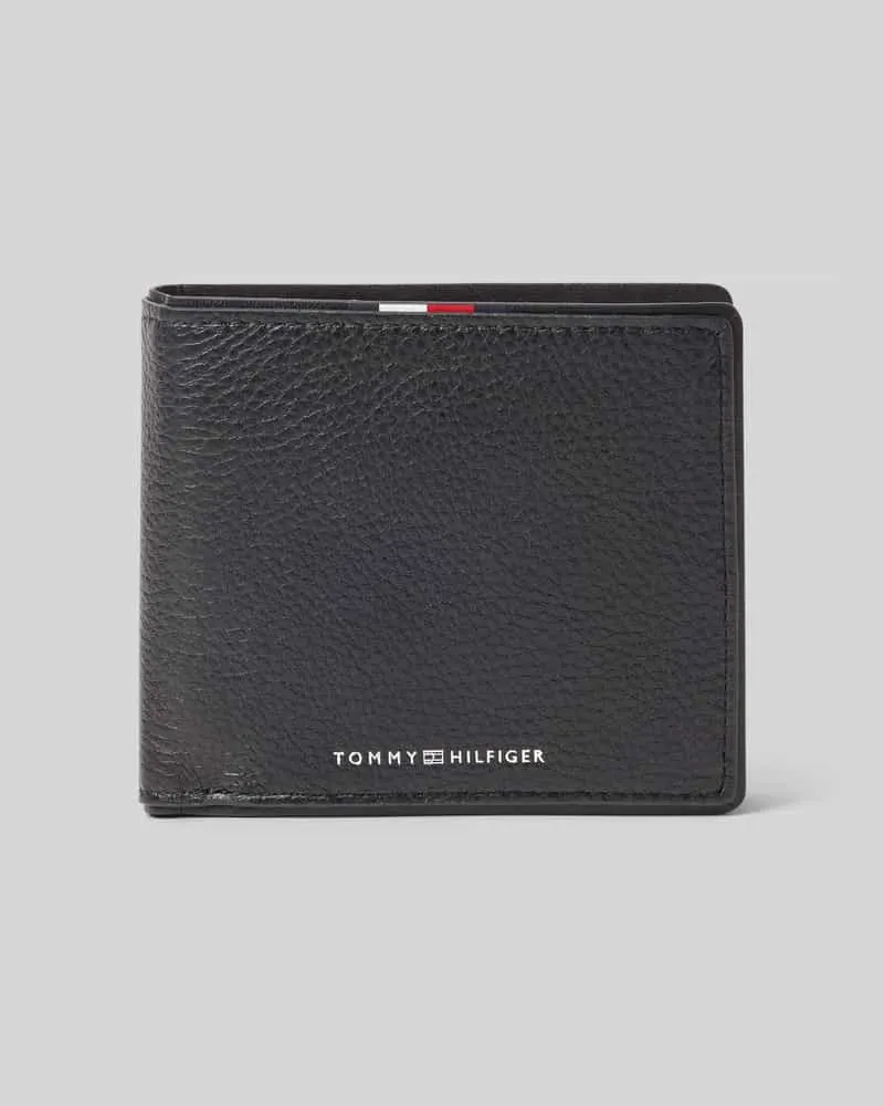 Tommy Hilfiger Portemonnaie aus Rindsleder Black