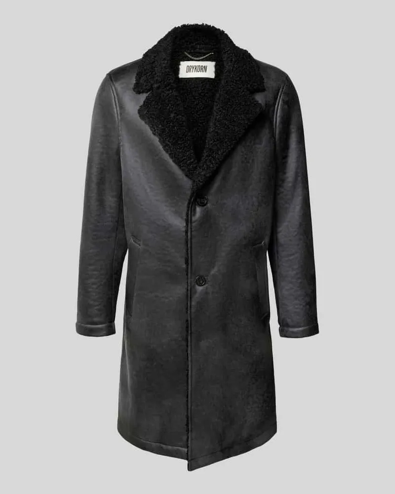 Drykorn Mantel mit Eingrifftaschen Modell 'SOLENO Black