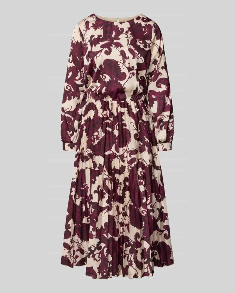 Rinascimento Cocktailkleid mit Rundhalsausschnitt Bordeaux