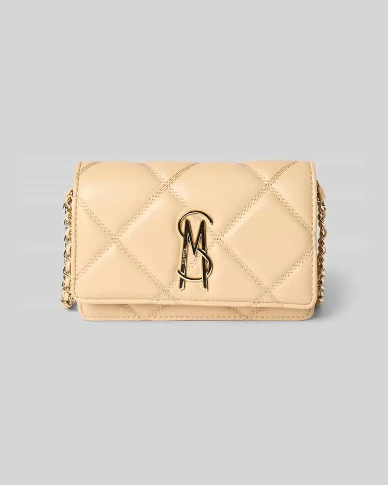 Steve Madden Crossbody Bag mit Logo-Applikation Modell 'Bendue Beige
