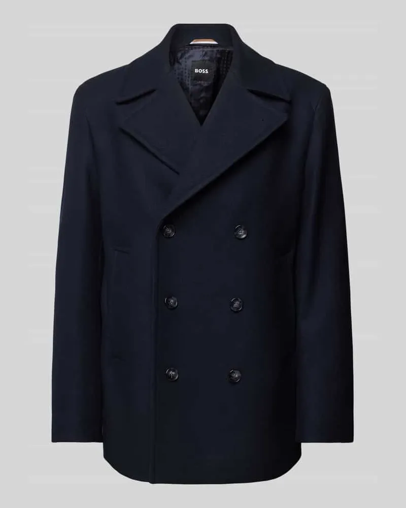 HUGO BOSS Trenchcoat mit Reverskragen Modell 'Clay Marine