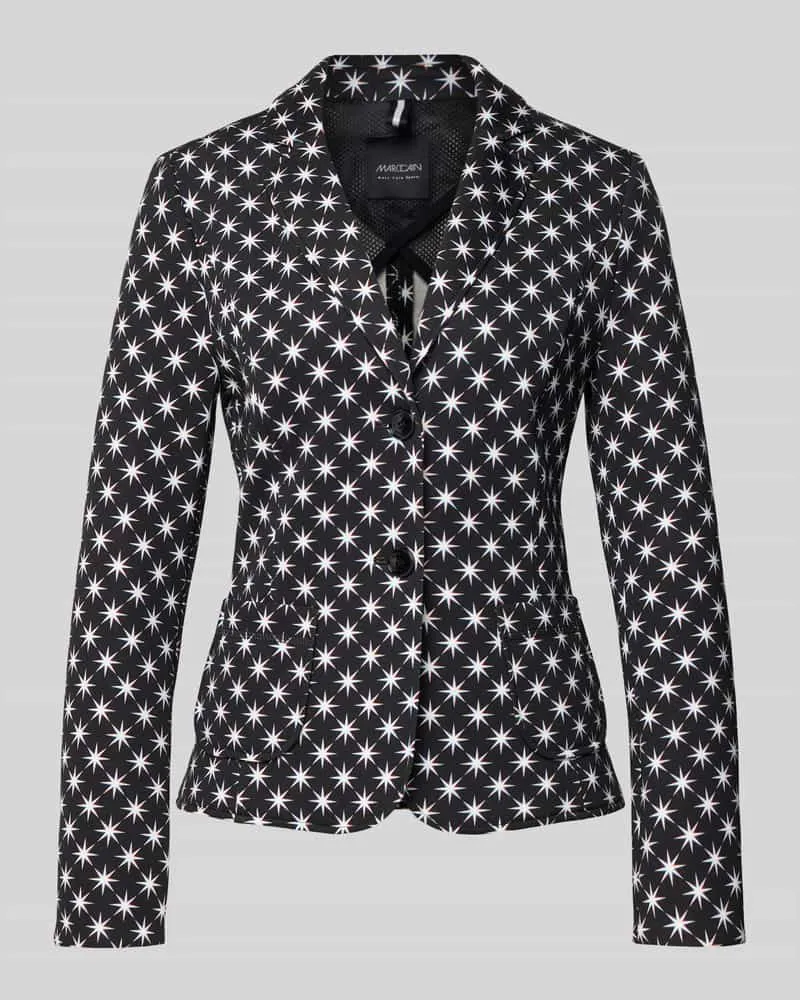 Marc Cain Slim Fit Blazer im Allover-Look Black