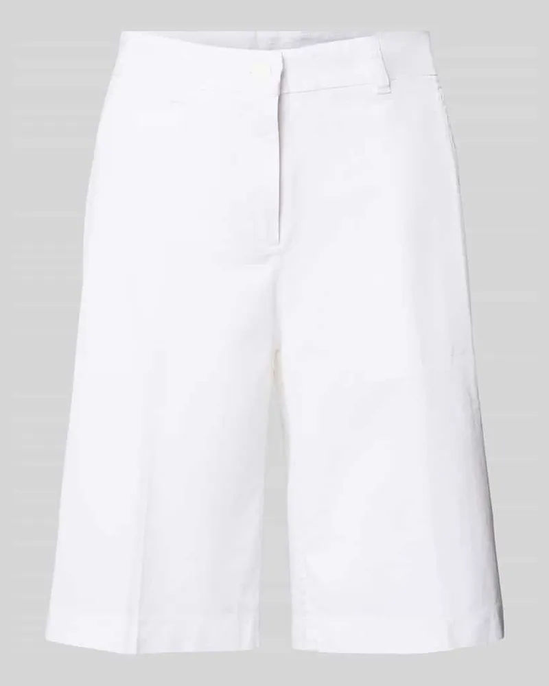 Cambio Wide Leg Shorts mit Bügelfalten Modell 'STELLA BERM Offwhite