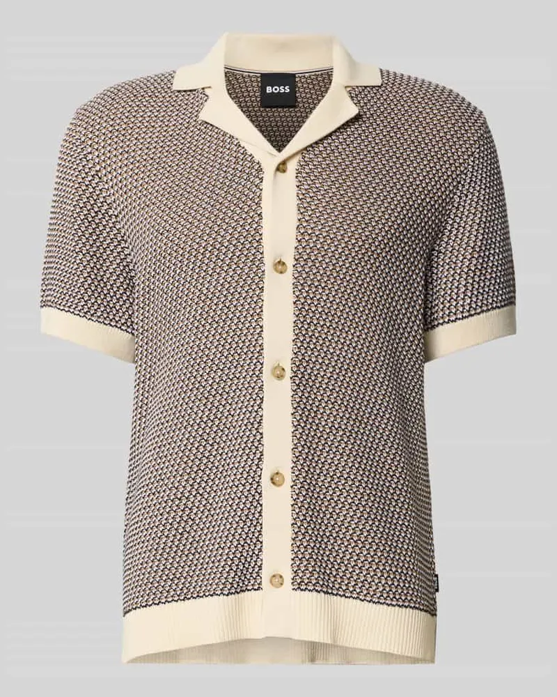 HUGO BOSS Regular Fit Poloshirt aus reine Baumwolle Modell 'ICONICO Offwhite