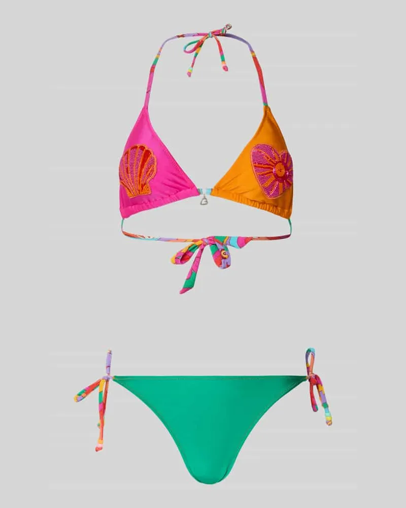 Banana Moon Bikini mit Ziersteinbesatz Modell 'KOYOVEYA Gruen