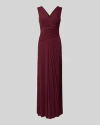 Vera Mont Abendkleid in Wickel-Optik Bordeaux