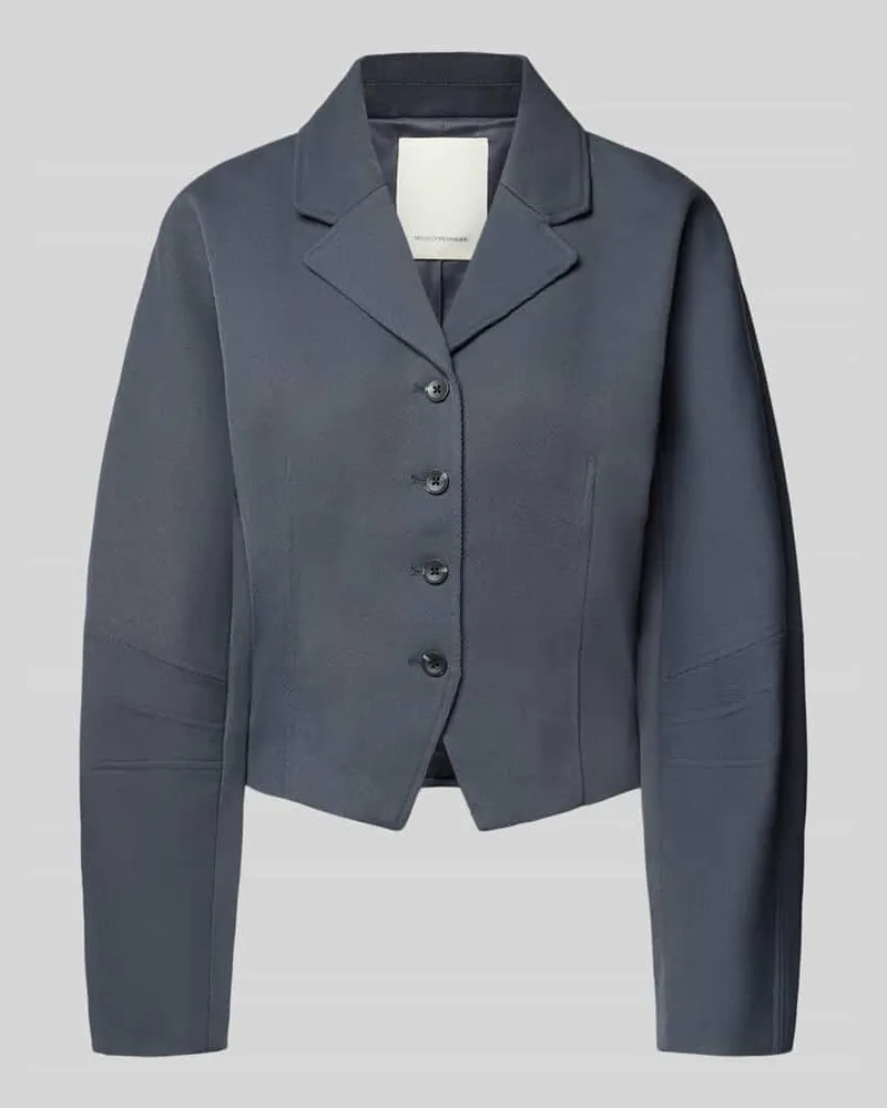 MOSS COPENHAGEN Regular Fit Blazer mit Knopfleiste Modell 'Lauretta Rauchblau