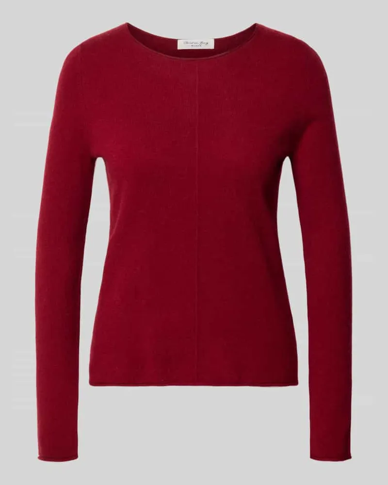 Christian Berg Regular Fit Strickpullover aus reinem Kaschmir Bordeaux