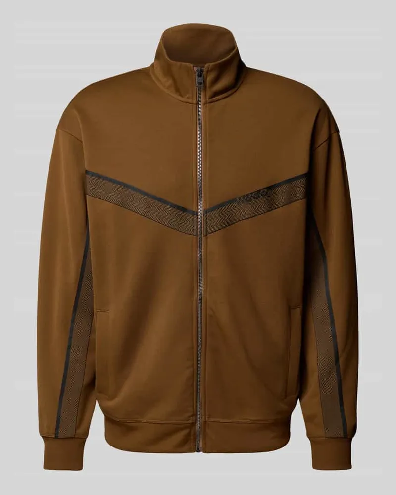 HUGO BOSS Regular Fit Sweatjacke aus Baumwoll-Mix Modell 'DINGMOOR Hazel