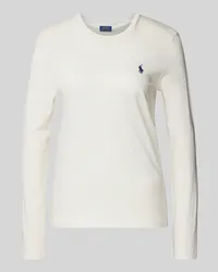 Ralph Lauren Longsleeve mit Label-Stitching Weiss